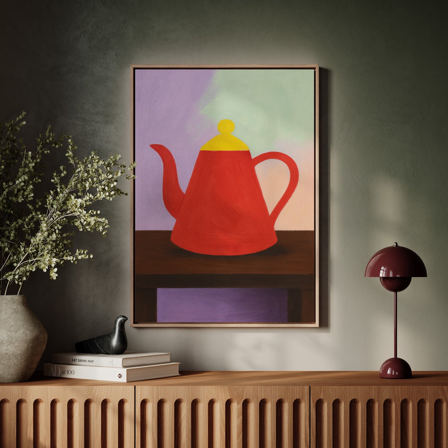 Red Teapot Still Life