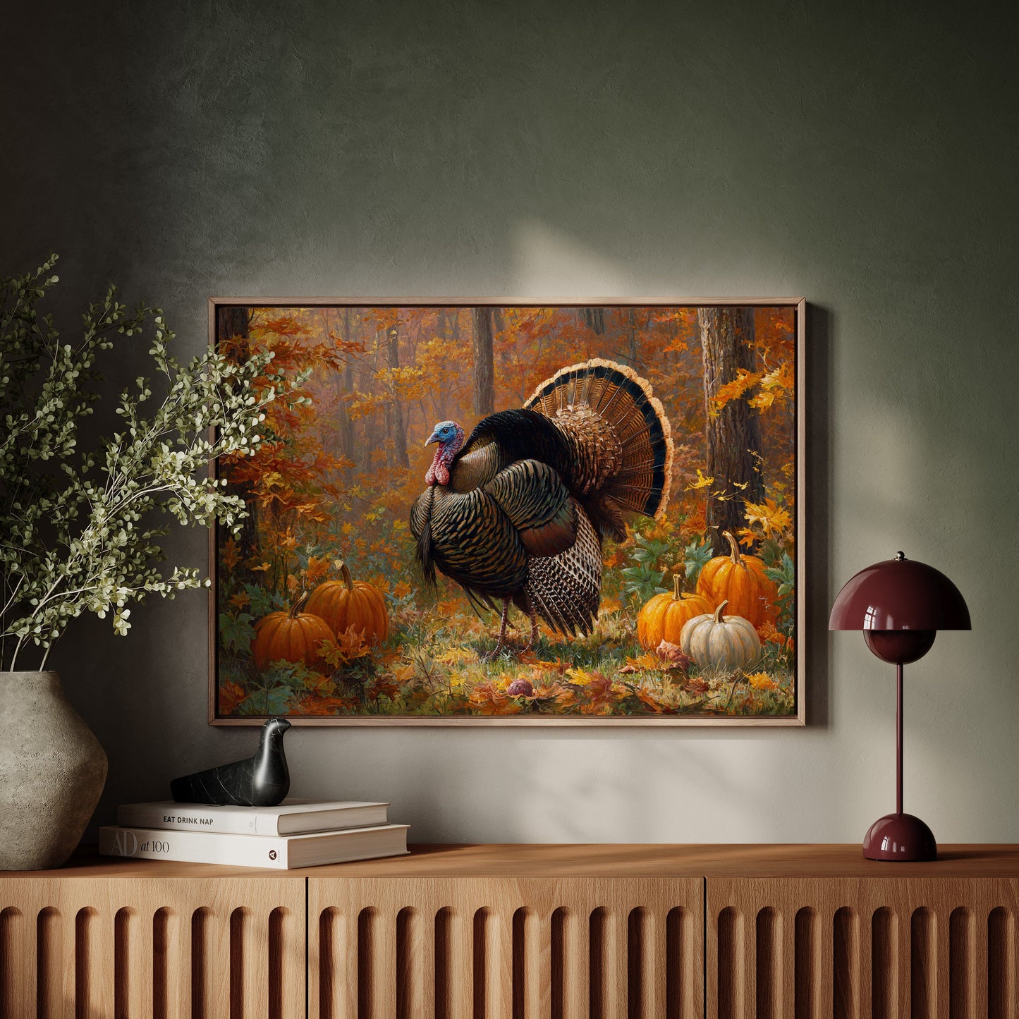 Autumn's Pride Among Pumpkin Fields