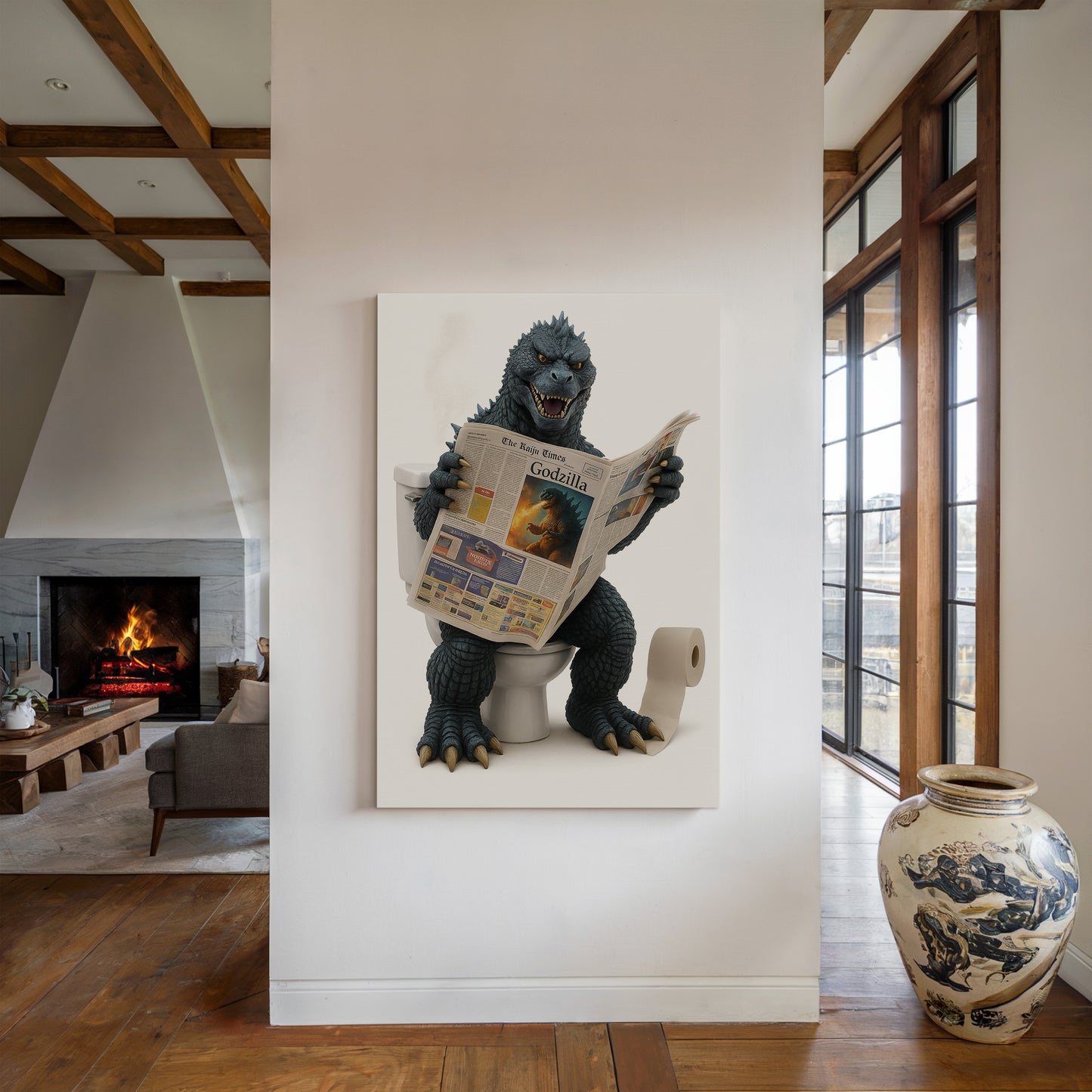 Godzilla on the Throne