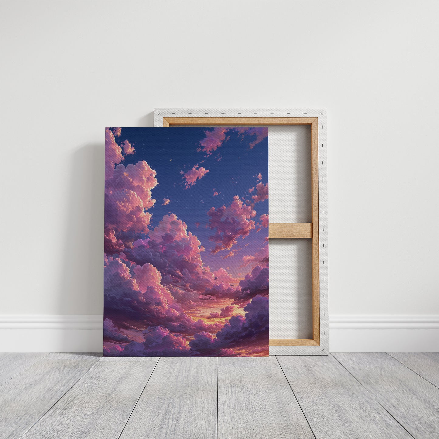 Twilight Clouds, Crescent Moon