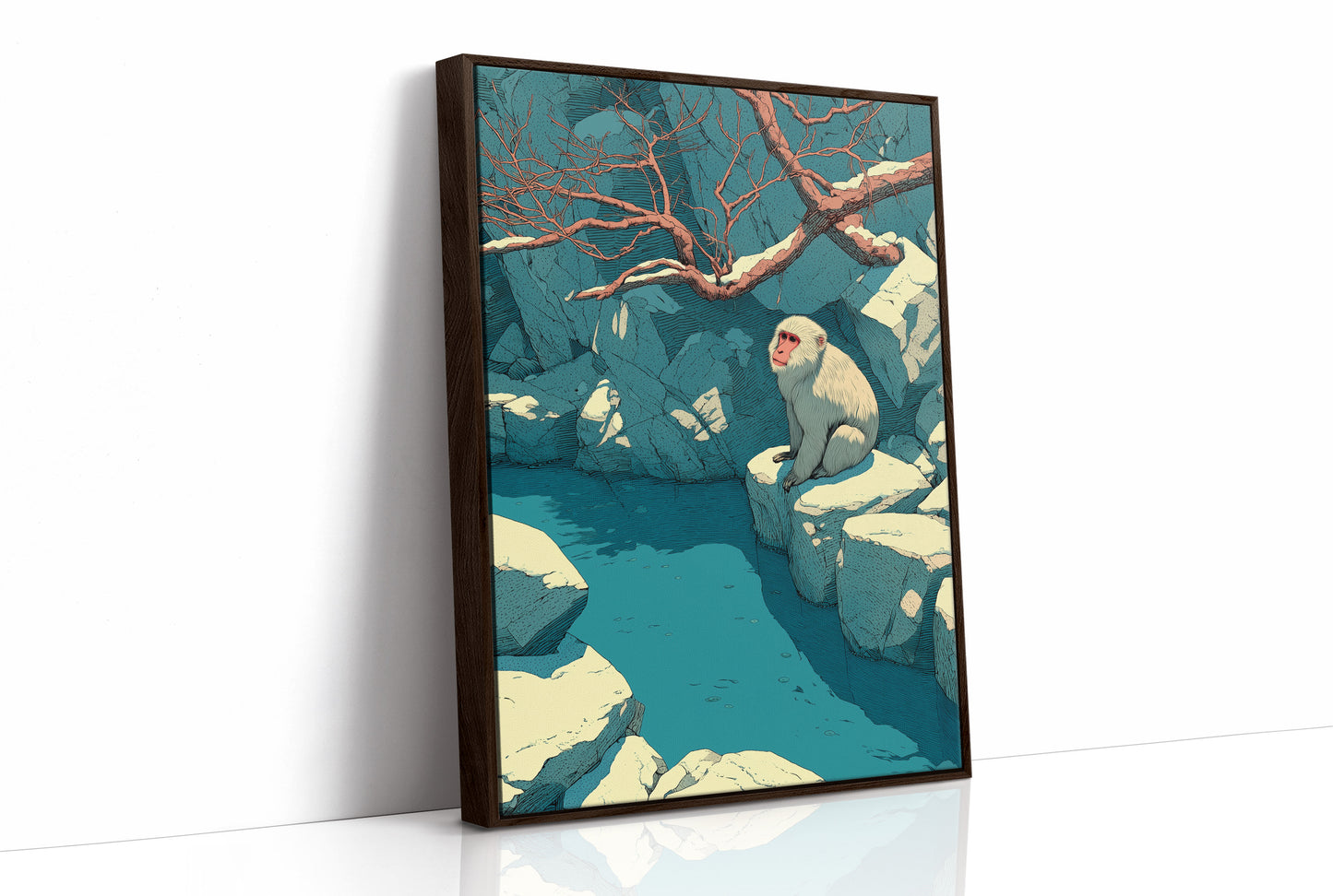 Snow Monkey by the Onsen