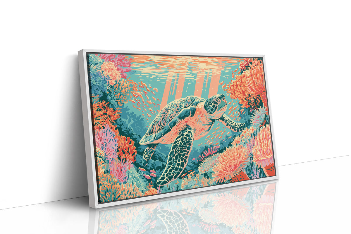 Sea Turtle Coral Reef Glide