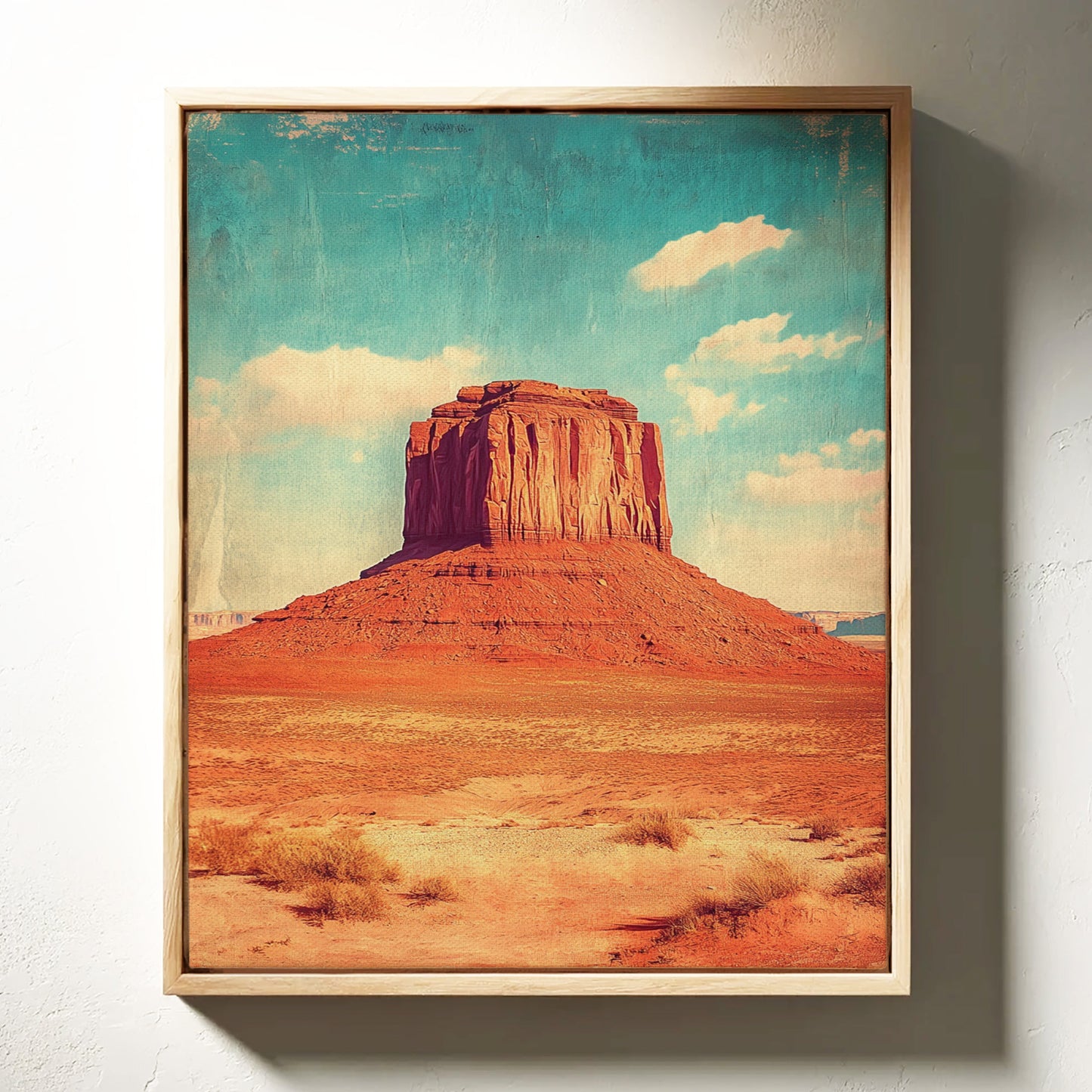 Monument Blaze: Butte Under Western Sky