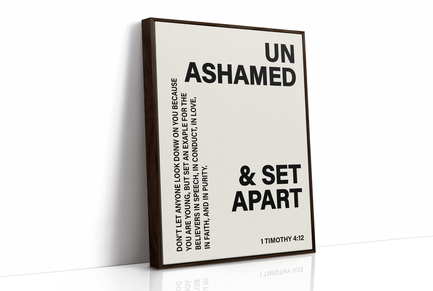Unashamed and Set Apart
