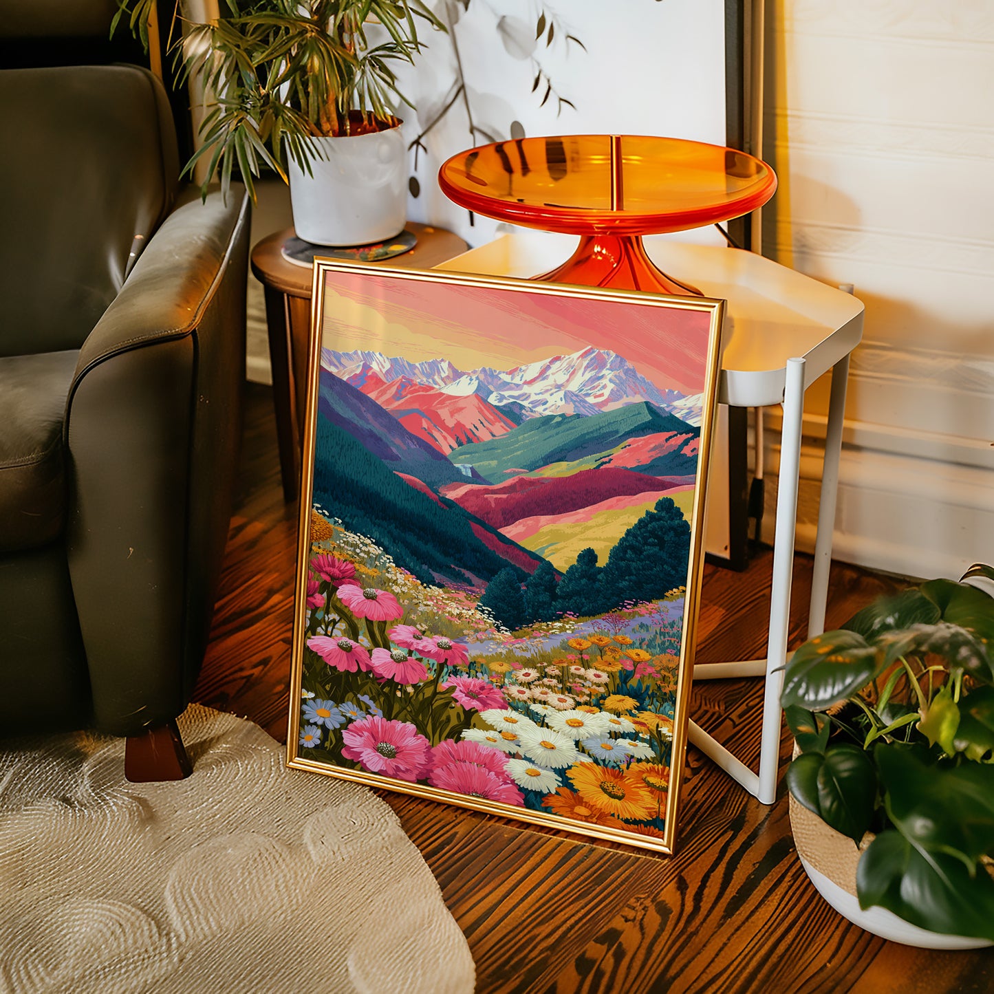 Mountains Adorned in Floral Splendor