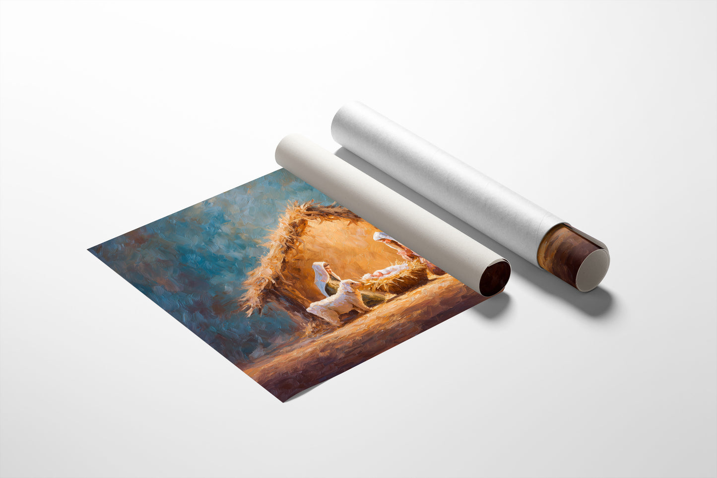 Sacred Light Among Humble Straw