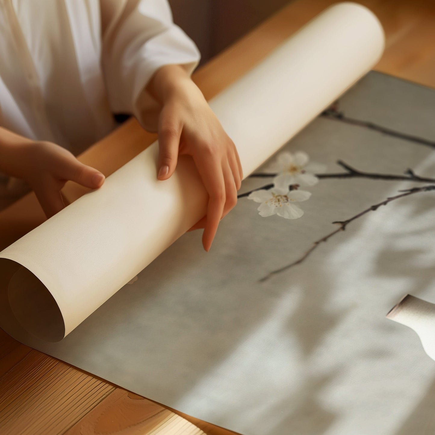 Minimalist Japanese Still Life Print – Zen Aesthetic Home Art