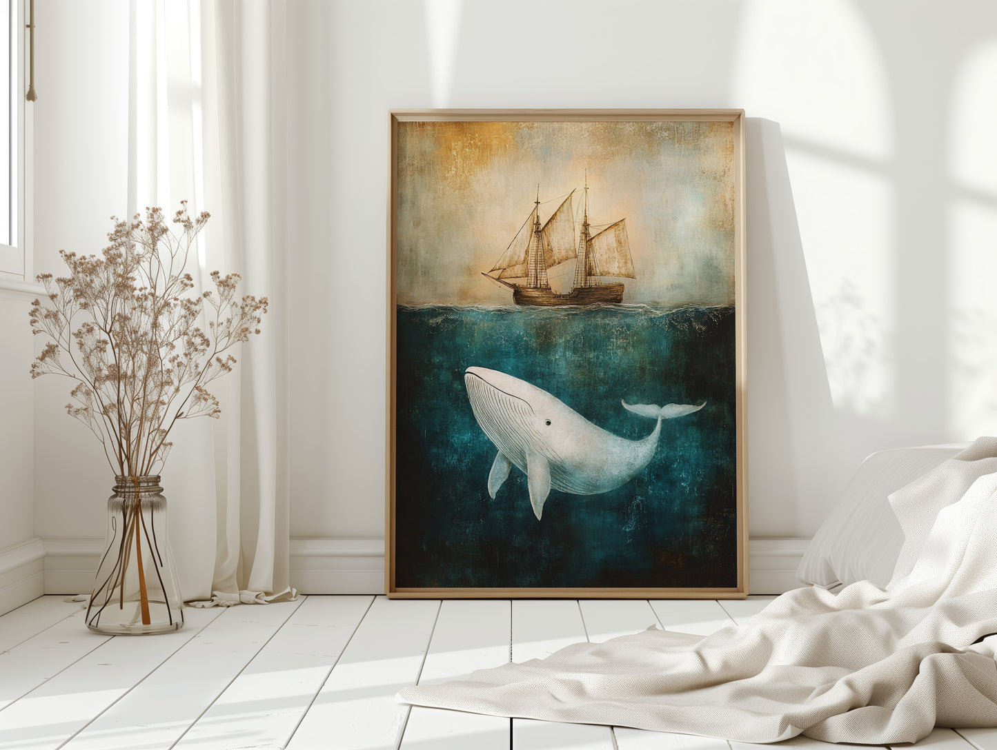Whale Dreams Beneath the Tall Ship