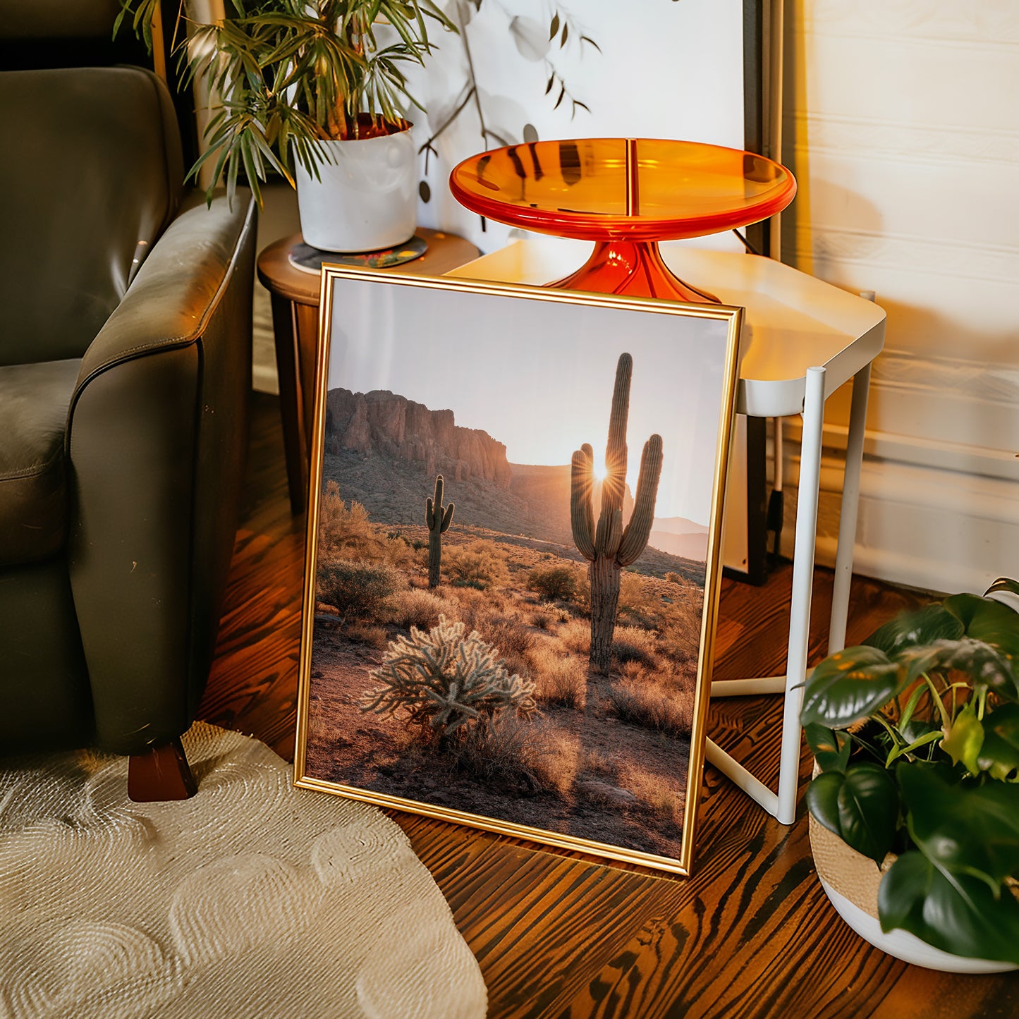 Sunlit Giants in Arid Embrace