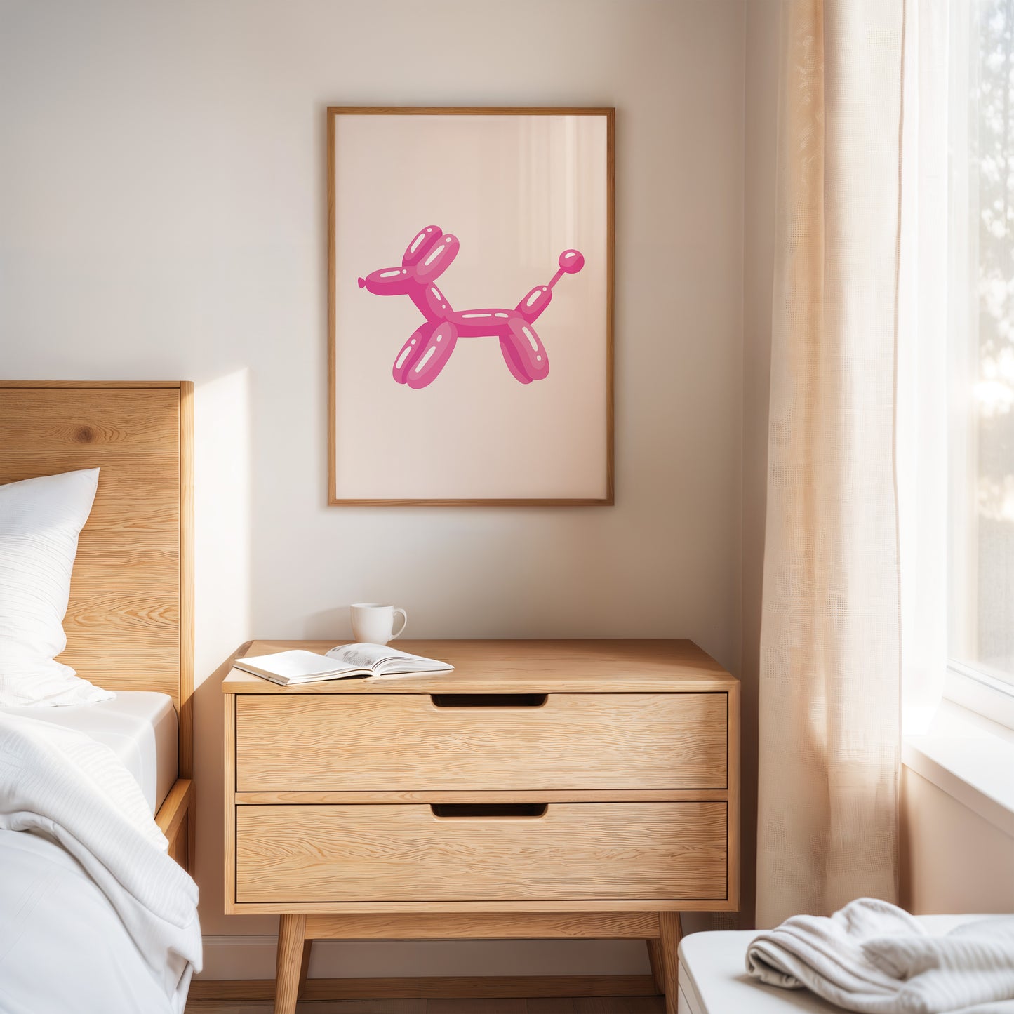 A Playful Moment in Pink