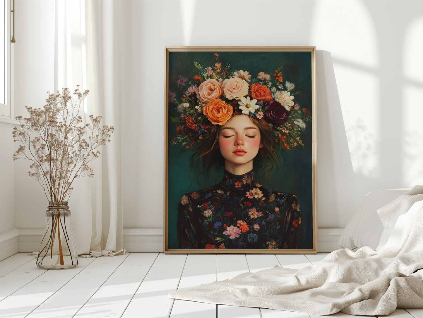 Floral Reverie in Midnight Bloom