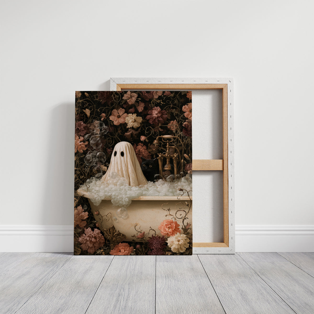 Boo ble Bath With A Side Of Judgment, gallery wrapped canvas print shown front on