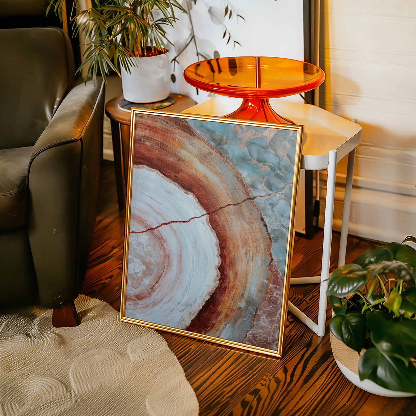 Earthy Tones in Circular Harmony