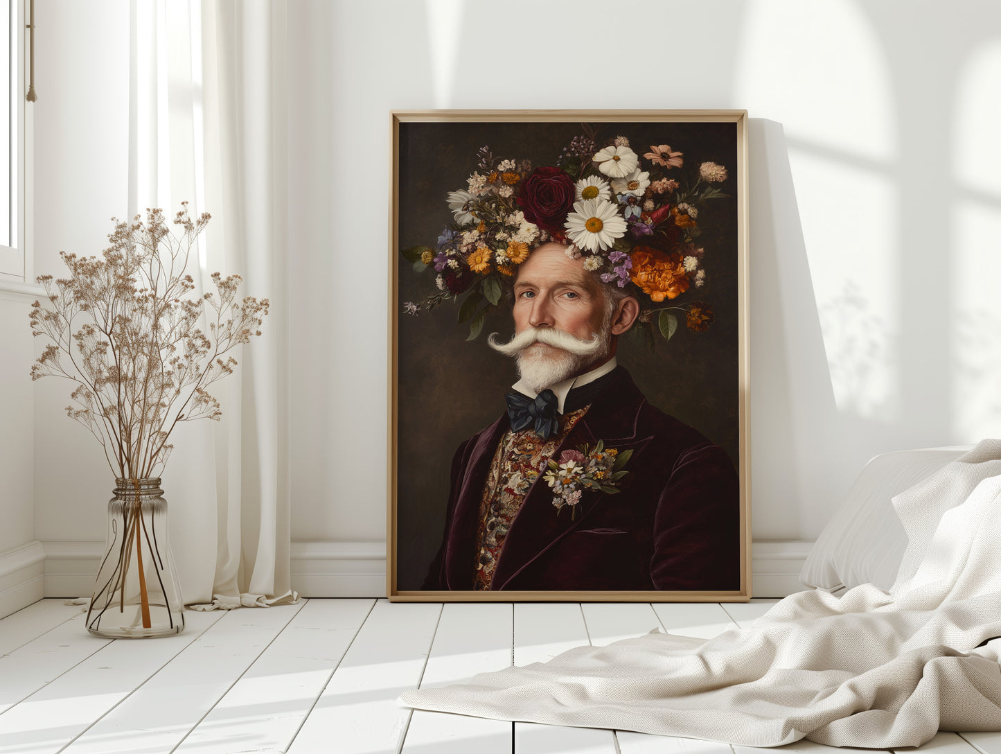 Velvet Gentleman in Wildflower Crown