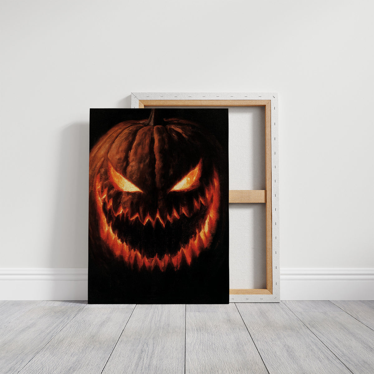 Grin And Bear The Fright, gallery wrapped canvas print shown front on