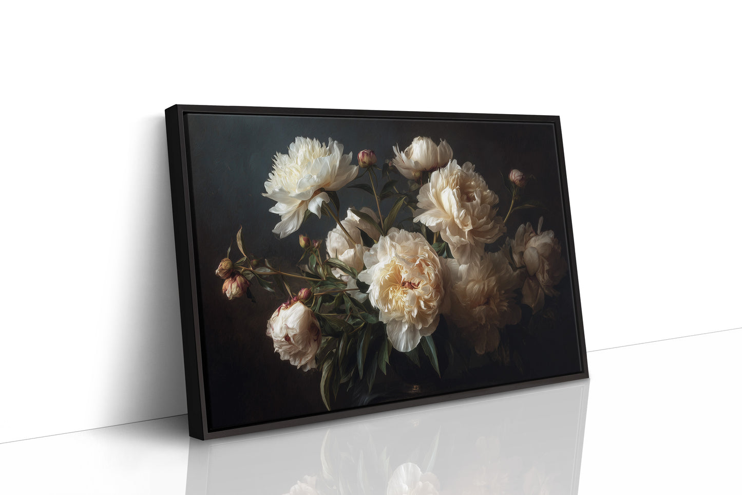 Peonies Among Literary Treasures