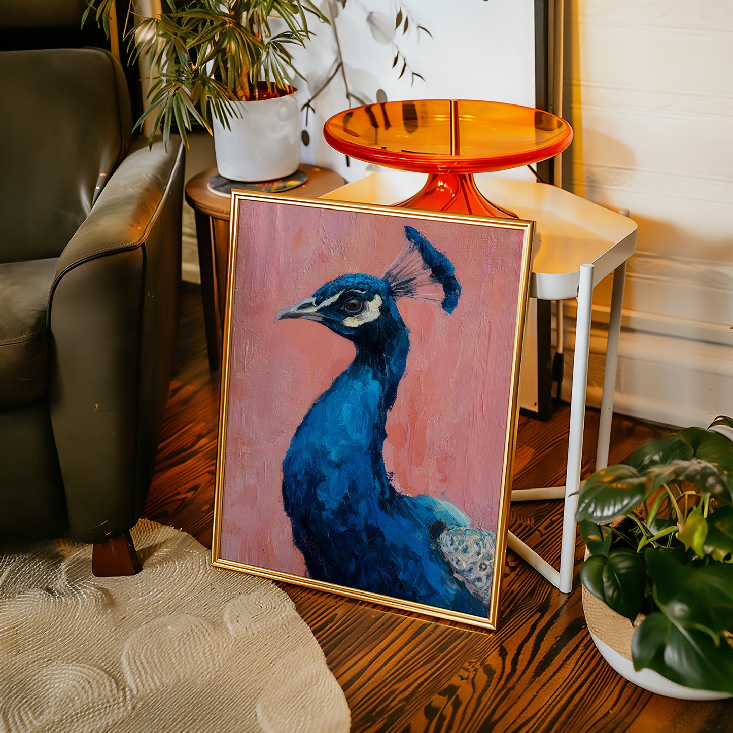 A Regal Gaze in Turquoise