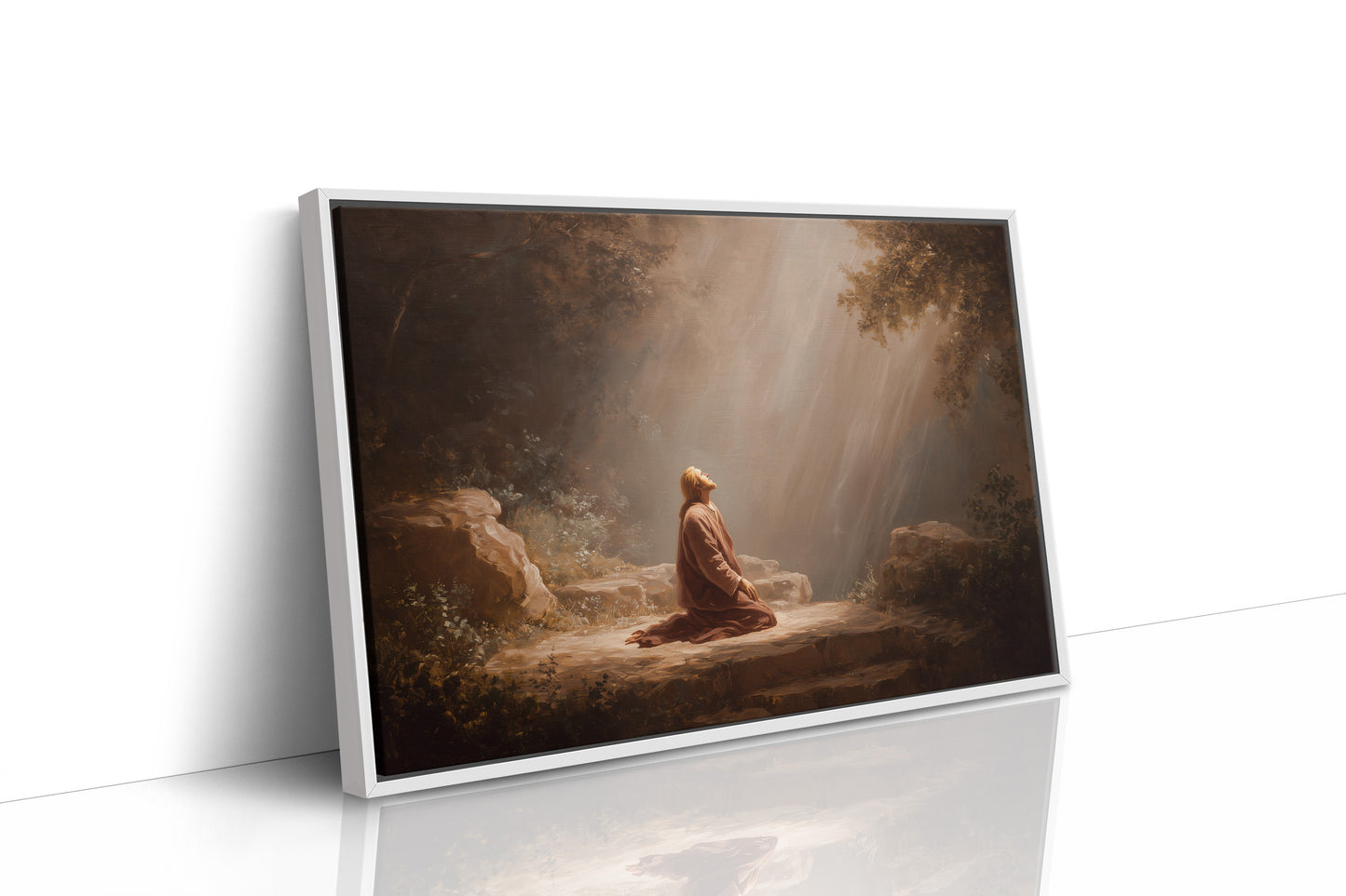 Divine Light Bathes Stone Sanctuary