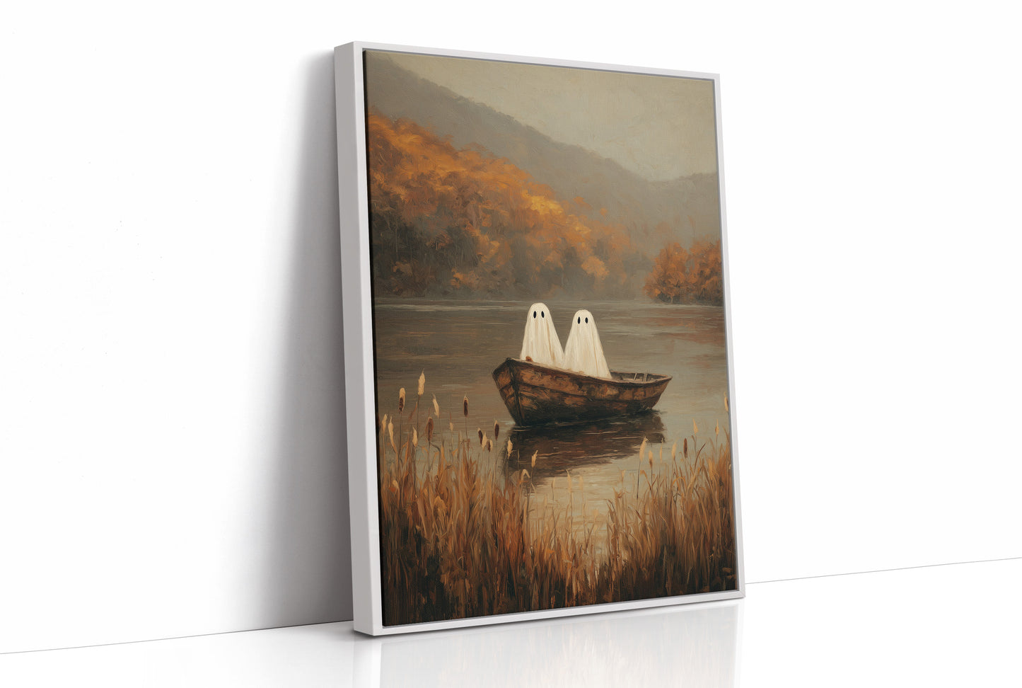 Ghostly Voyage Through Autumn Mist
