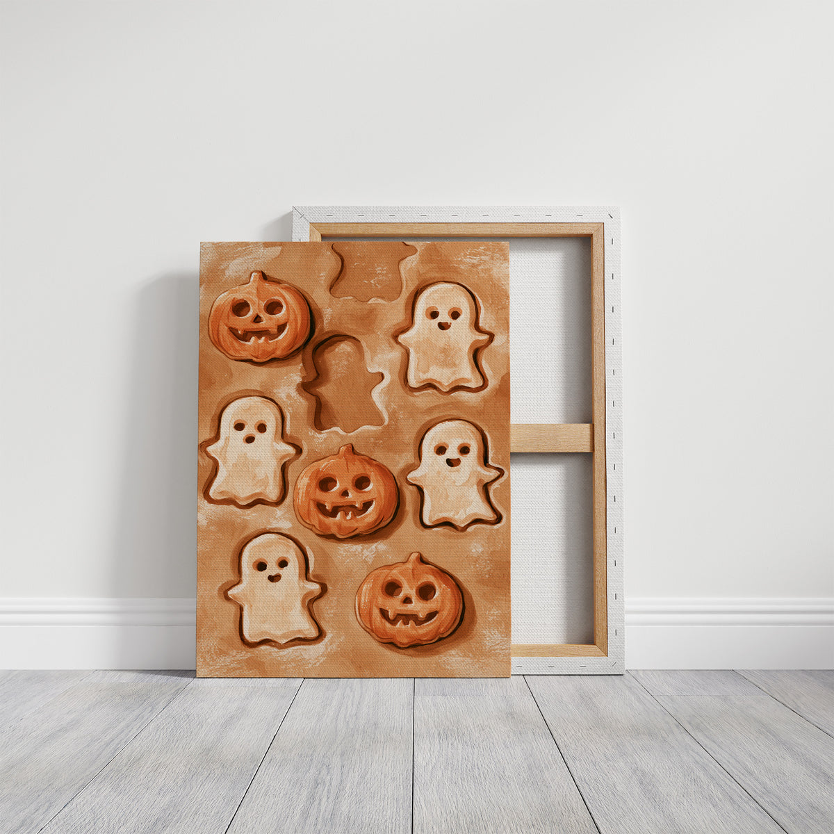 Two Ghosts Already Escaped The Dough, gallery wrapped canvas print shown front on