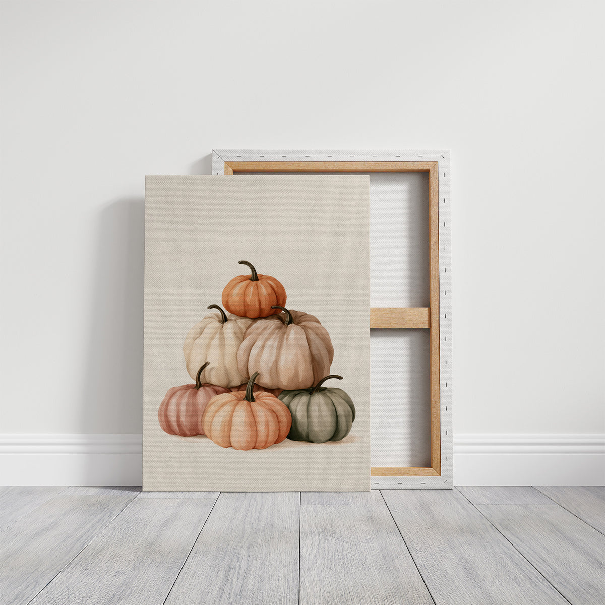 Pastel Pyramid Scheme, gallery wrapped canvas print shown front on