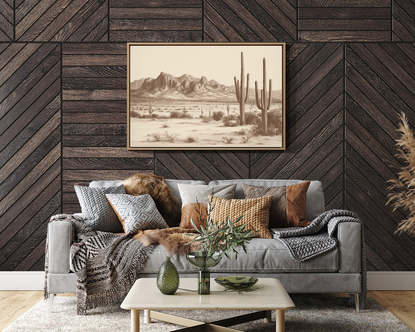 Cacti Stand Against Time's Canvas