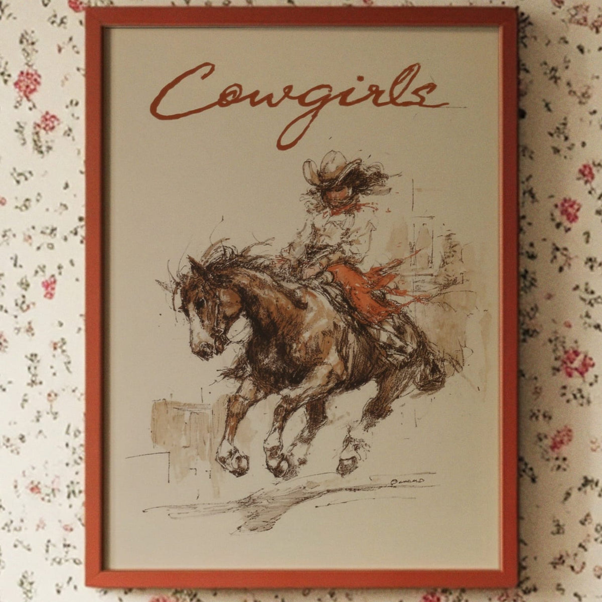 Barrel Racing Dreams - Dynamic Cowgirl & Horse