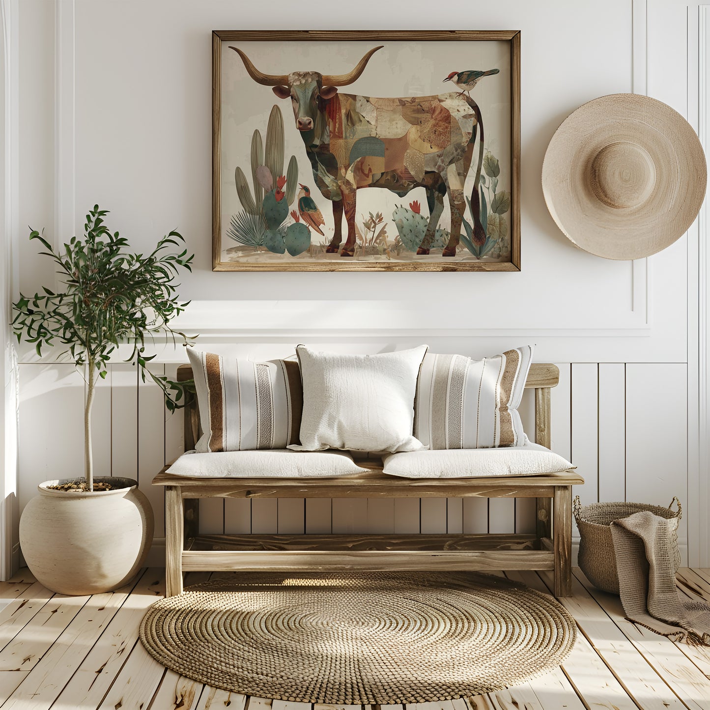 Desert Birds Dance With Longhorn