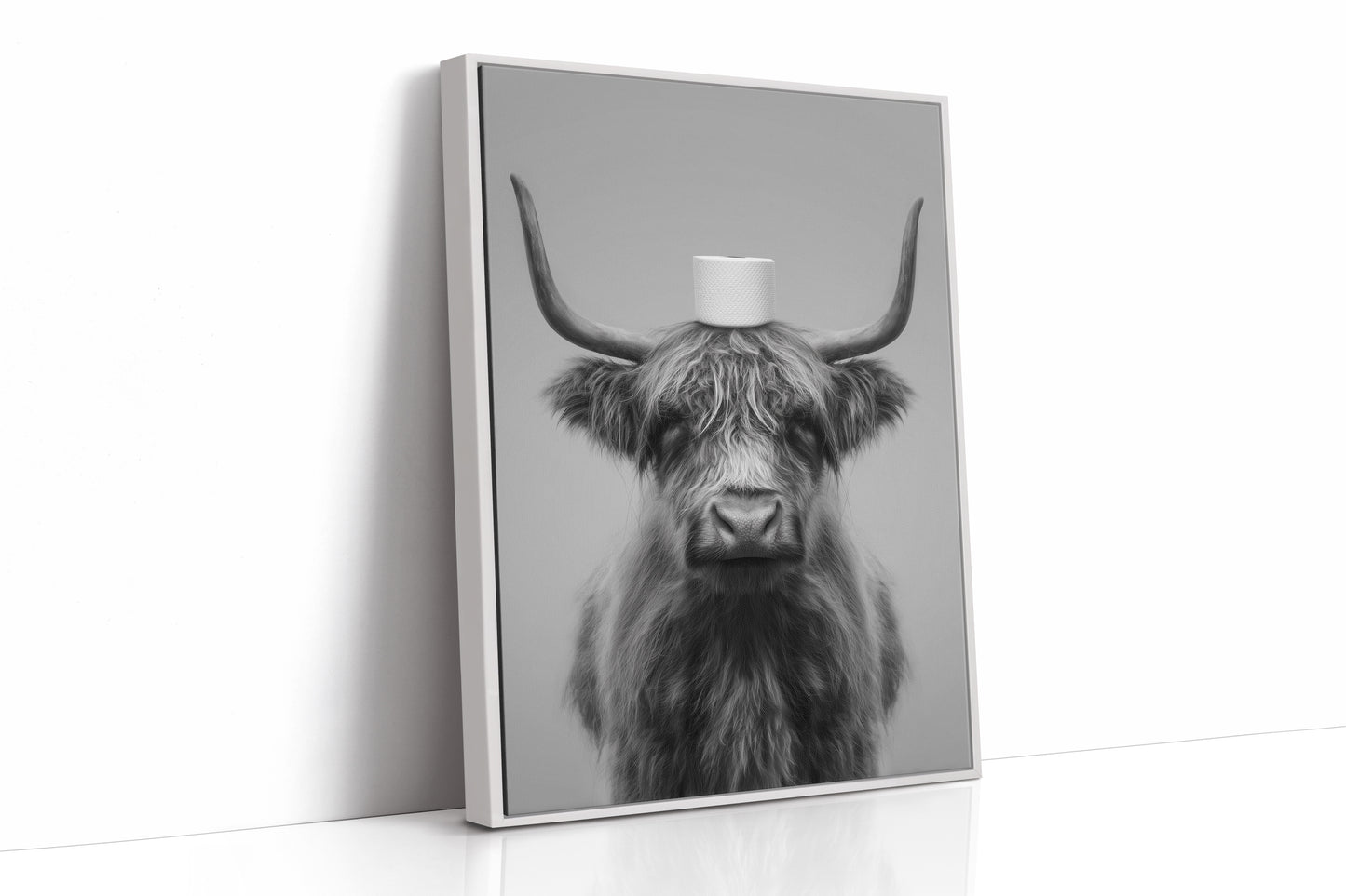 Highland Humor In Monochrome