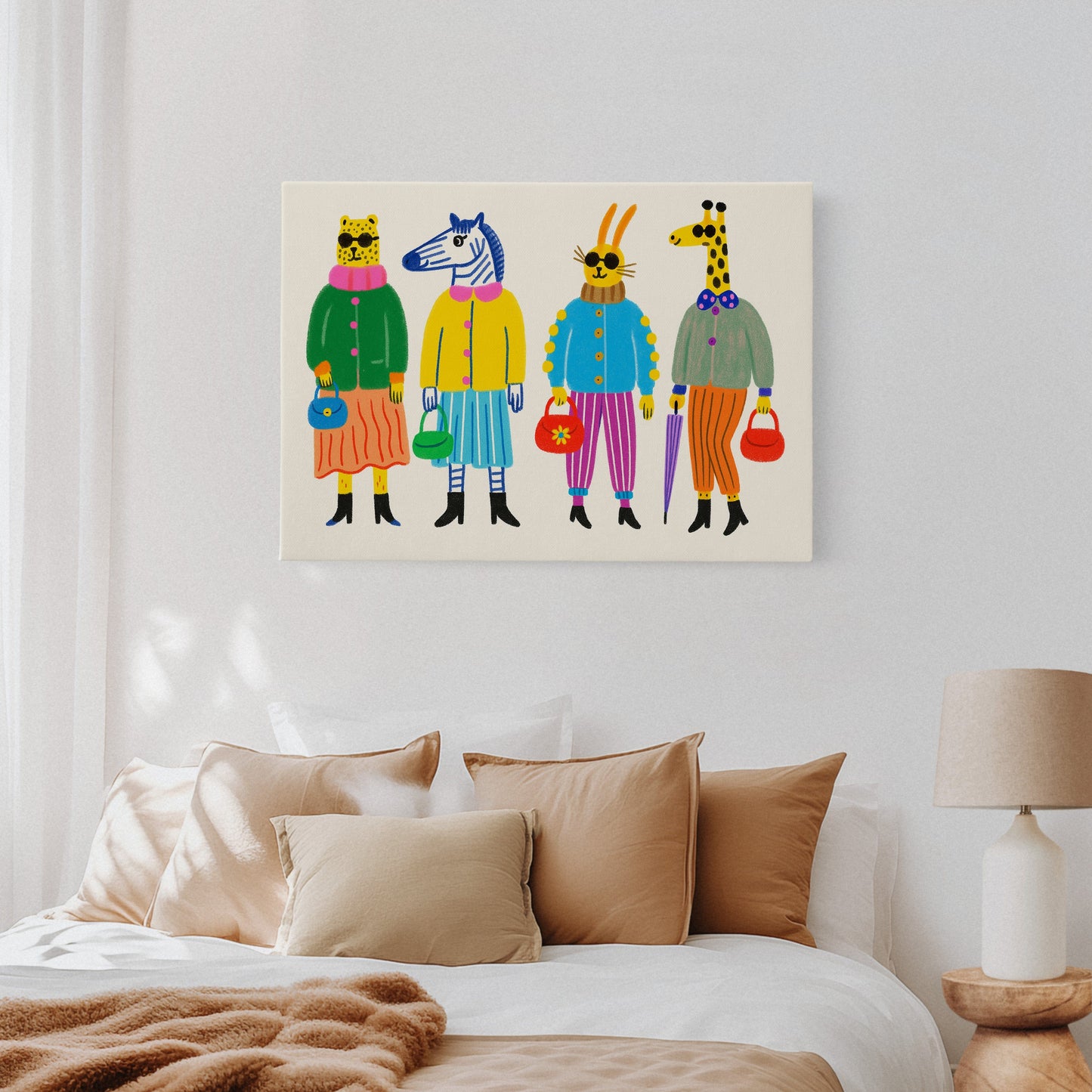 The Fashion Herd – Stylish Animal Friends Wall Art