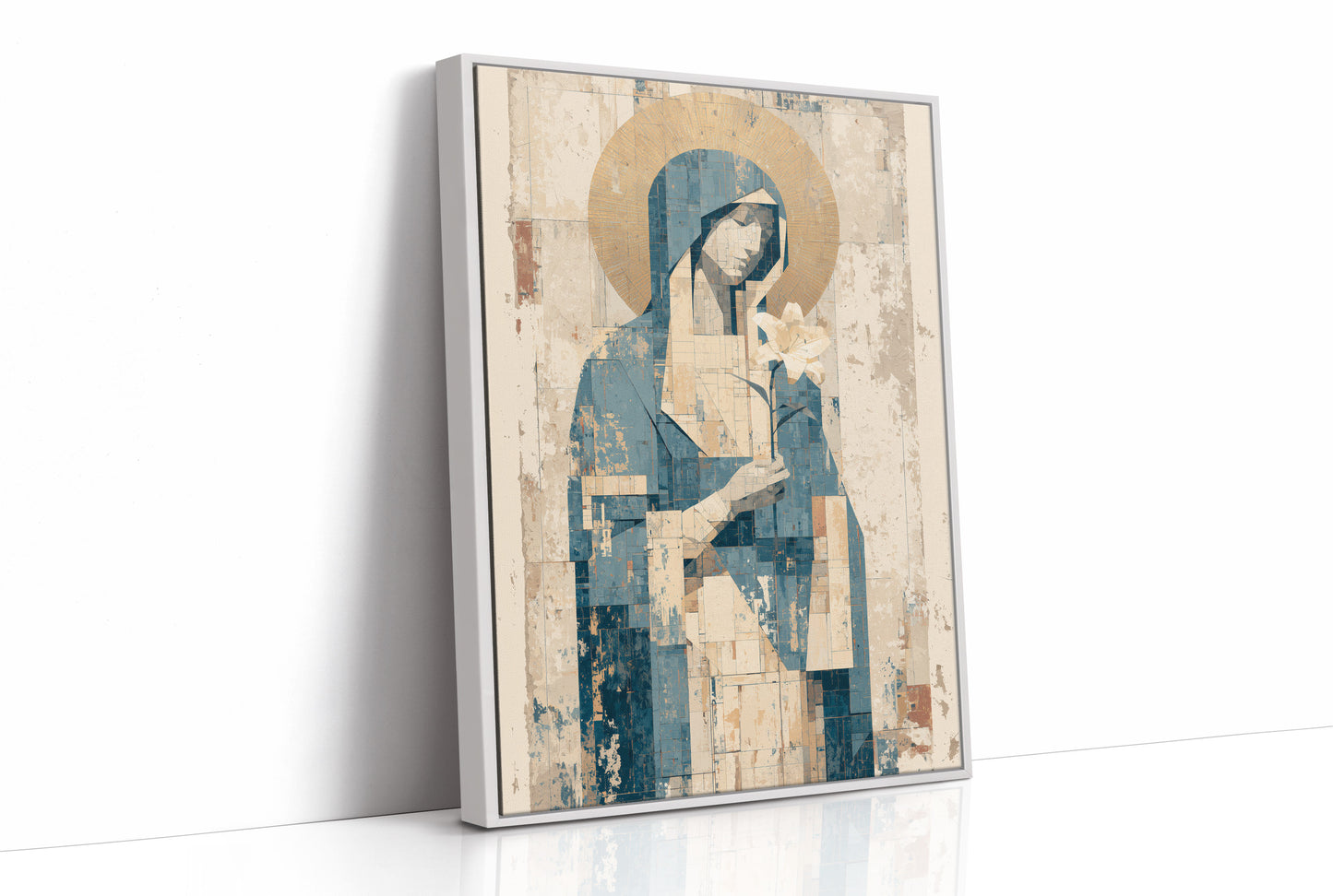 Seated Icon with Lily