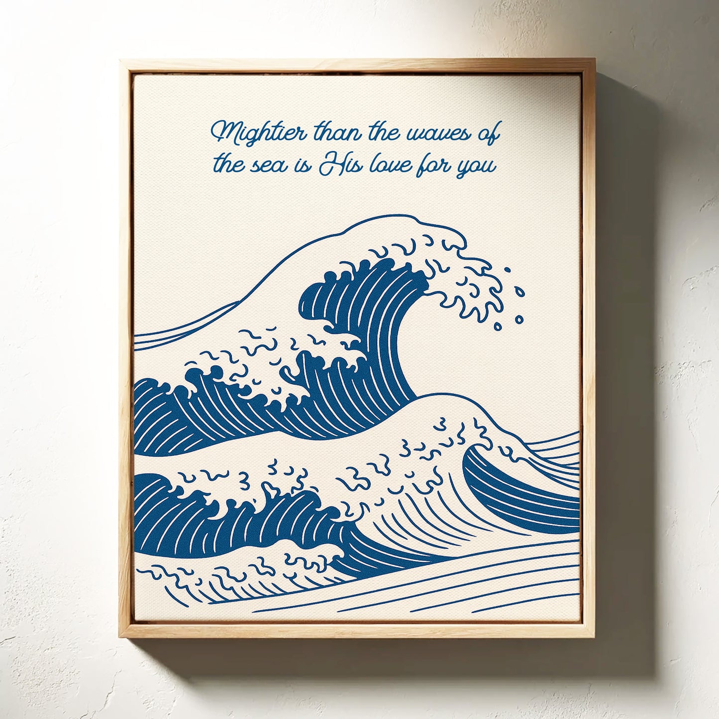 Mightier Than the Waves Ocean Print