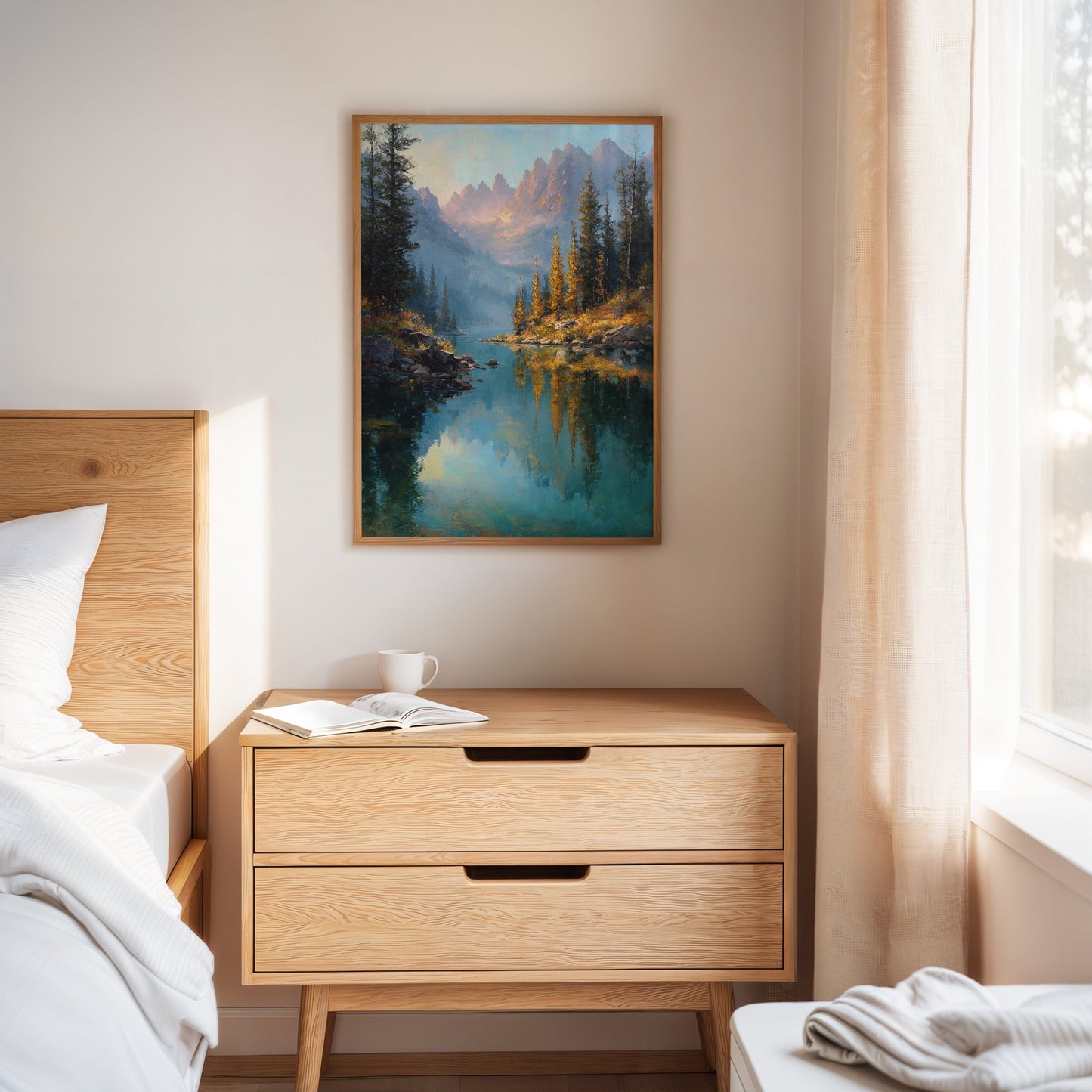 Peaks Paint Gold On Alpine Waters
