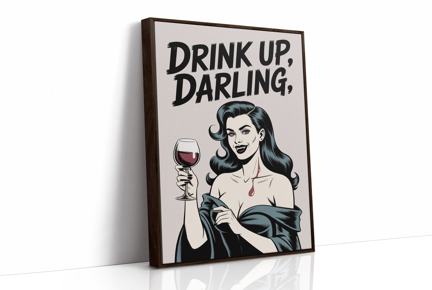 Vintage Vamp Toasts The Night