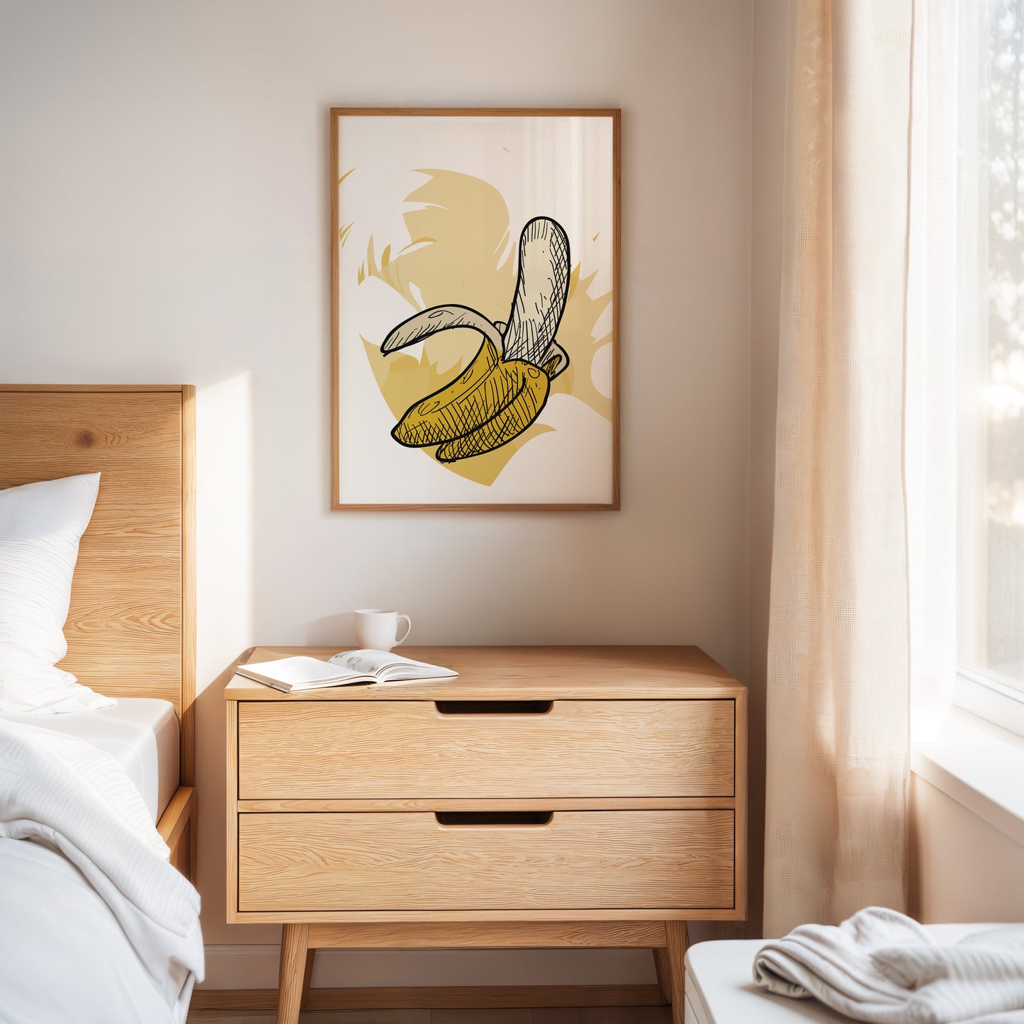 Banana Sketches Its Morning Story