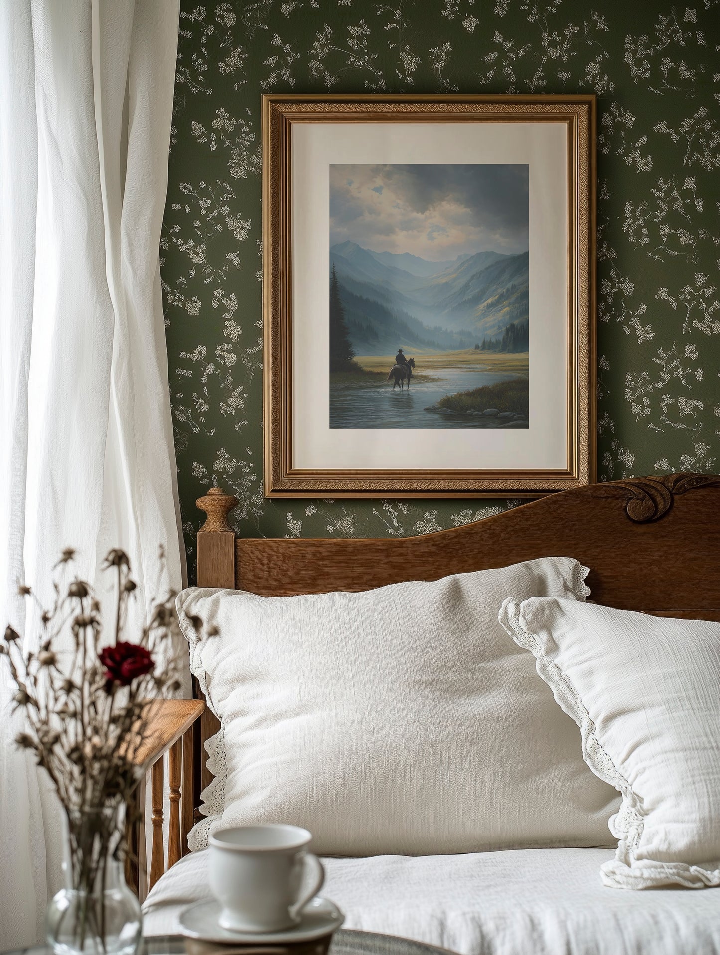 Crossing Waters Under Mountain Light