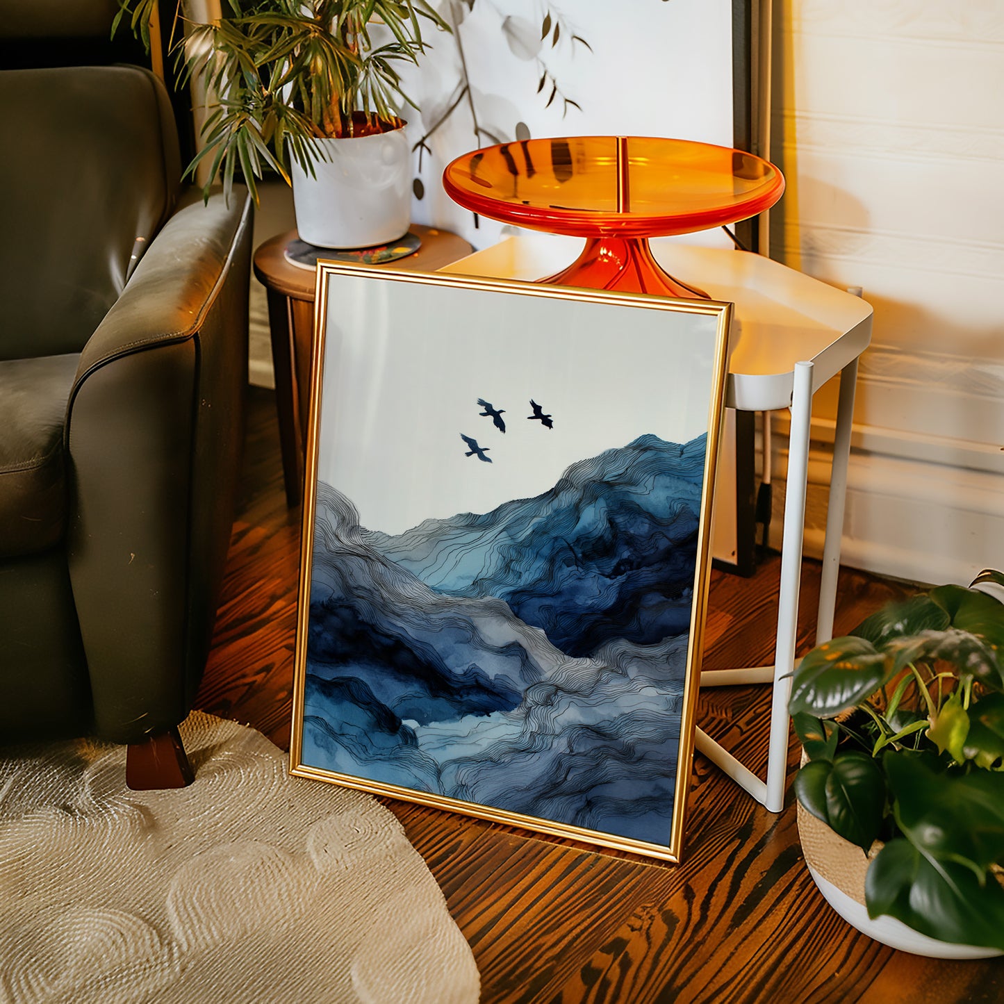 Flight Over Cerulean Peaks