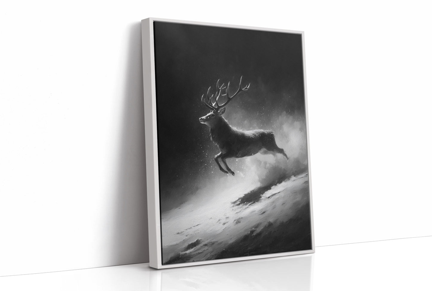 Silver Hooves in Falling Snow