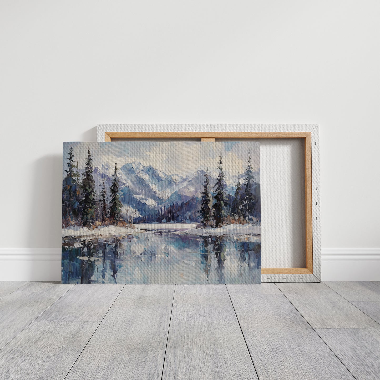 Alpine Lake Mirrors Winter's Grace