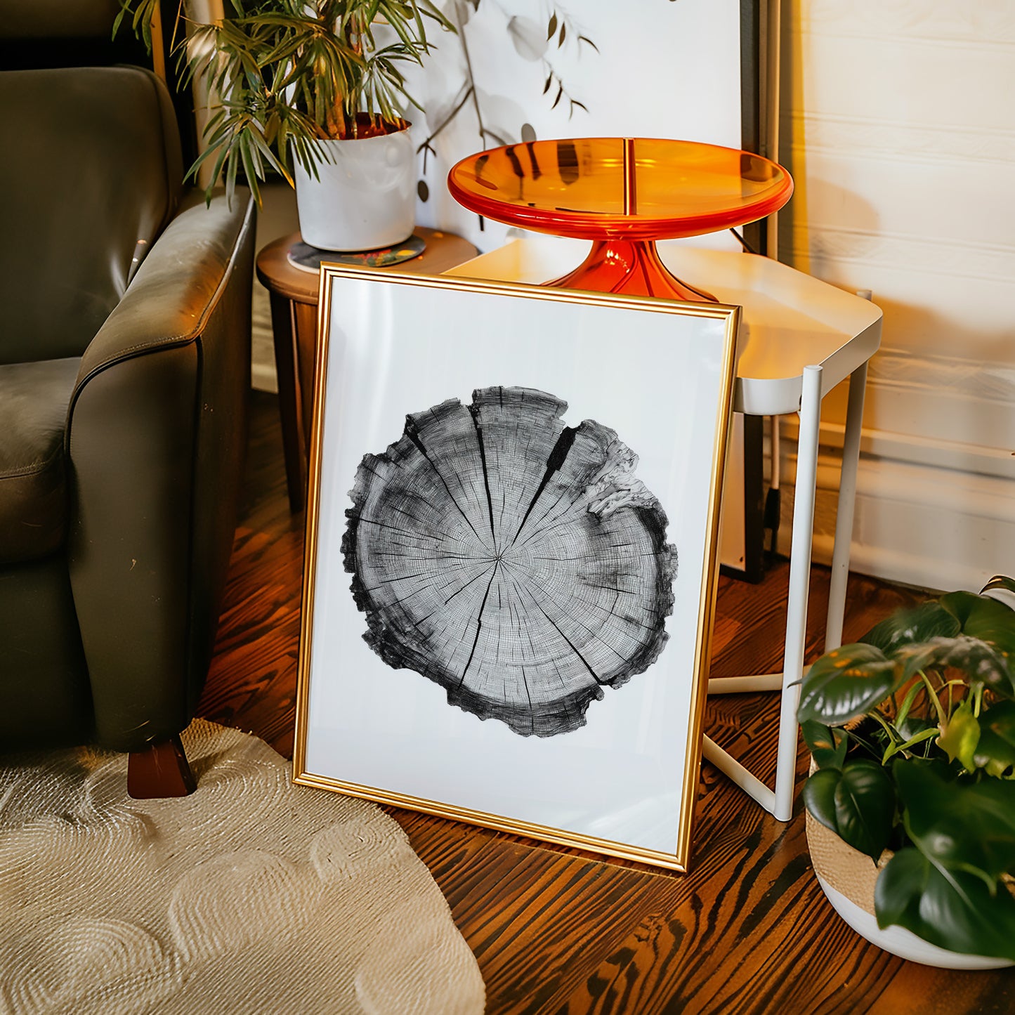 Textured Tree Ring Study
