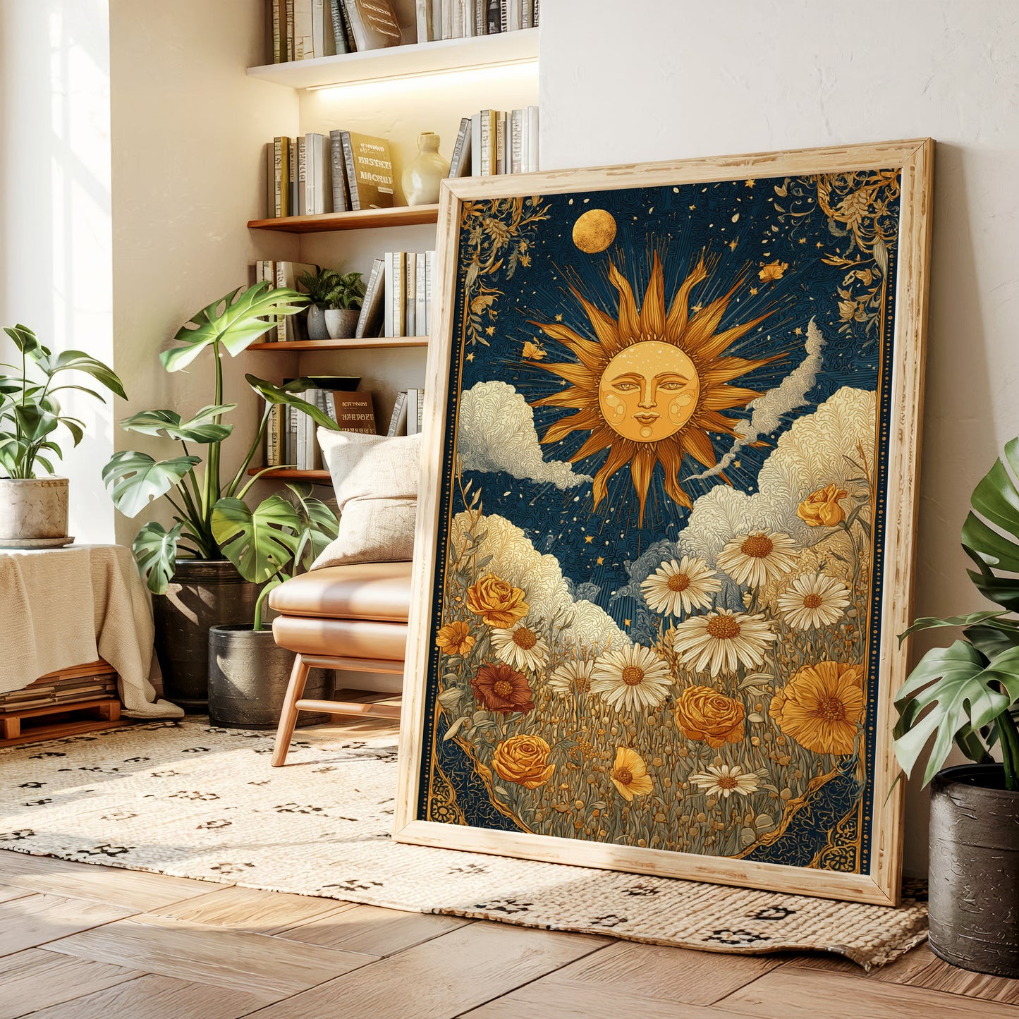 Sunlit Serenade Among Blossoms