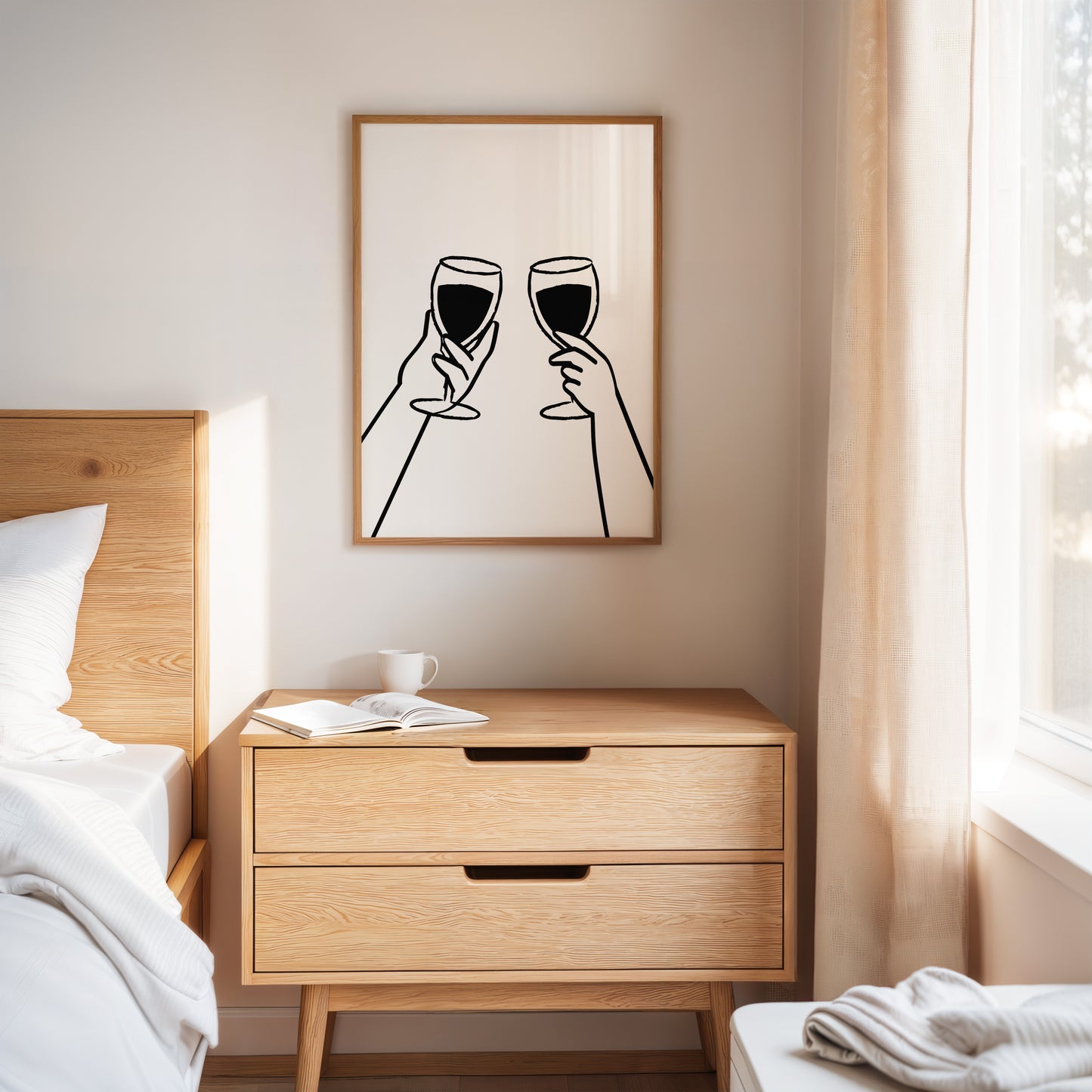 Wine Glasses Toast Silent Promises