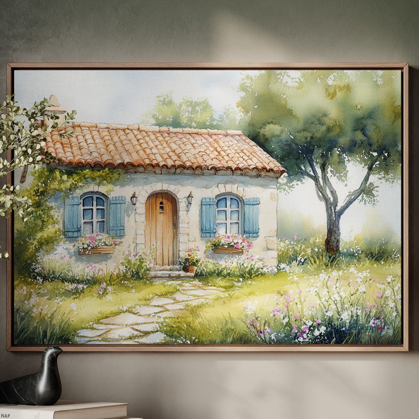 Summer Blooms By Cottage Door