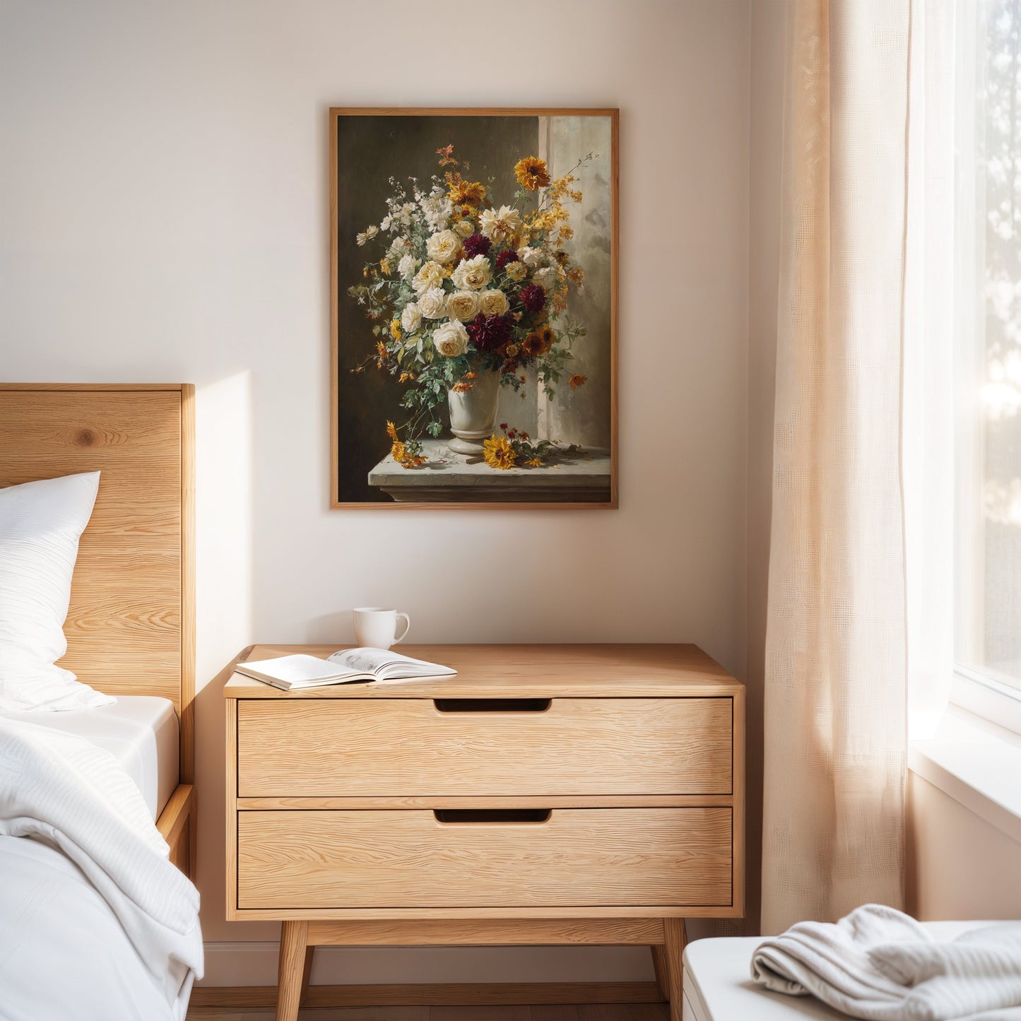 Roses And Dahlias Paint Autumn's Symphony