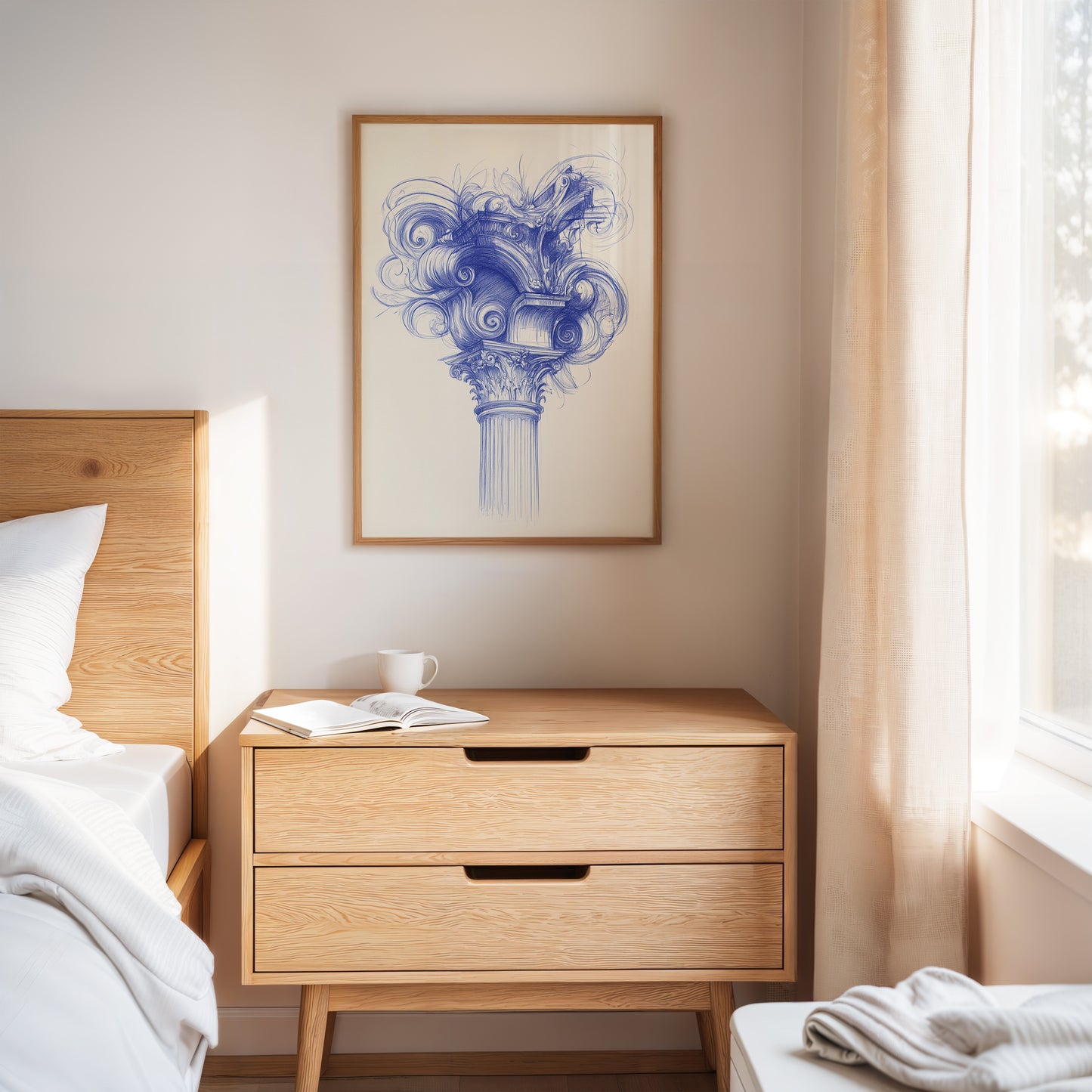 Corinthian Dreams In Cobalt Blue