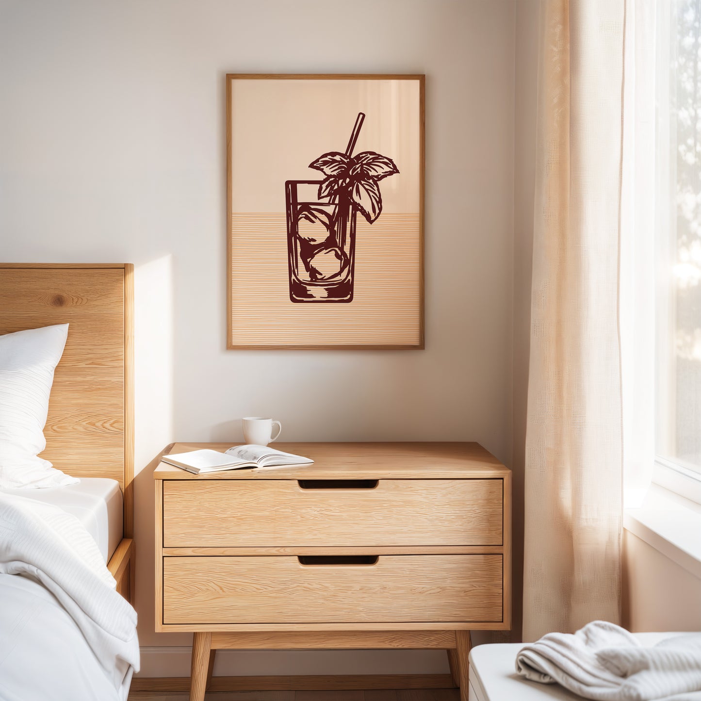 Mint Leaves Sway Above Ice