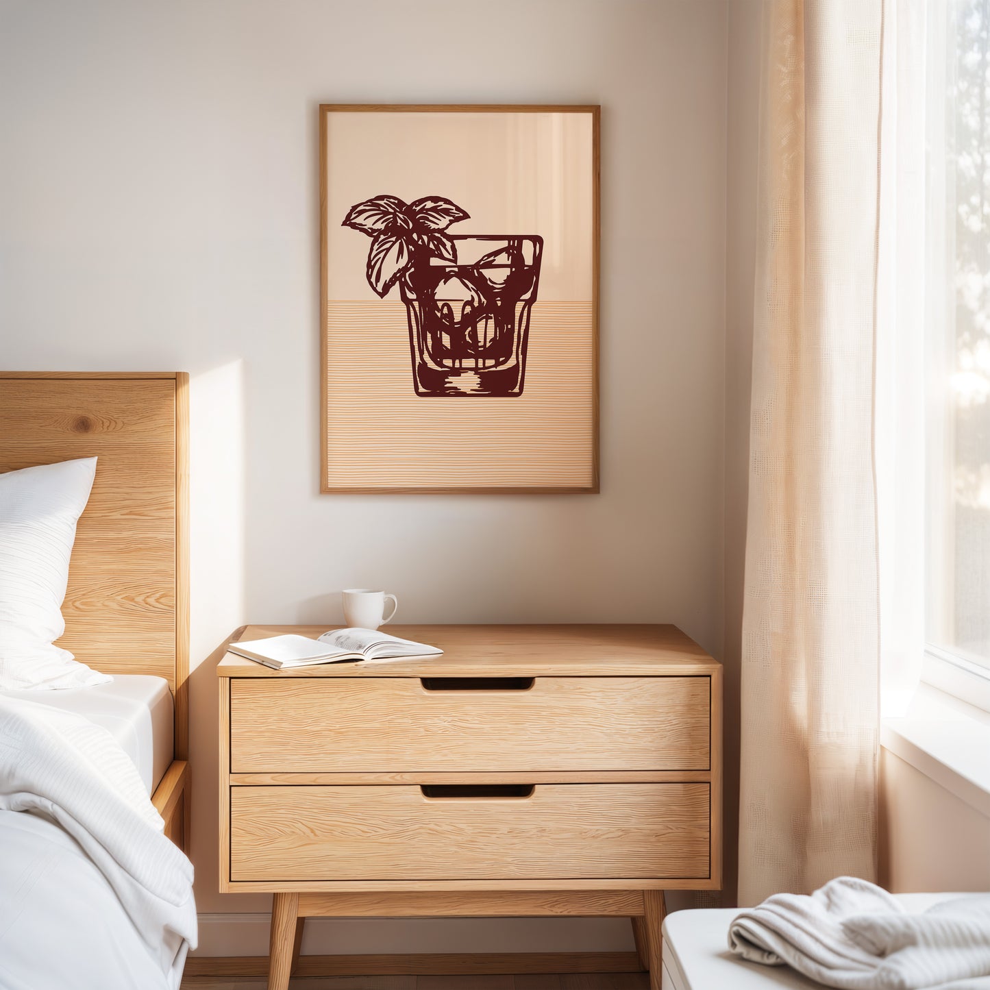 Mint Leaves Dance Above Bourbon