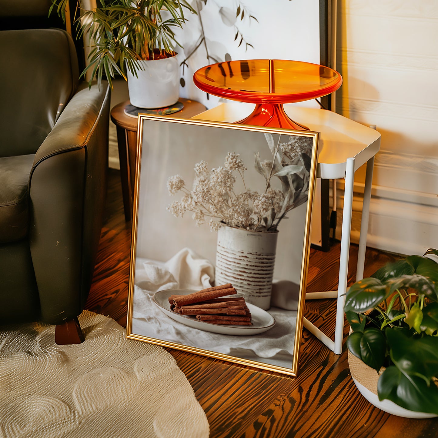 Cinnamon Sticks and Dried Blossoms