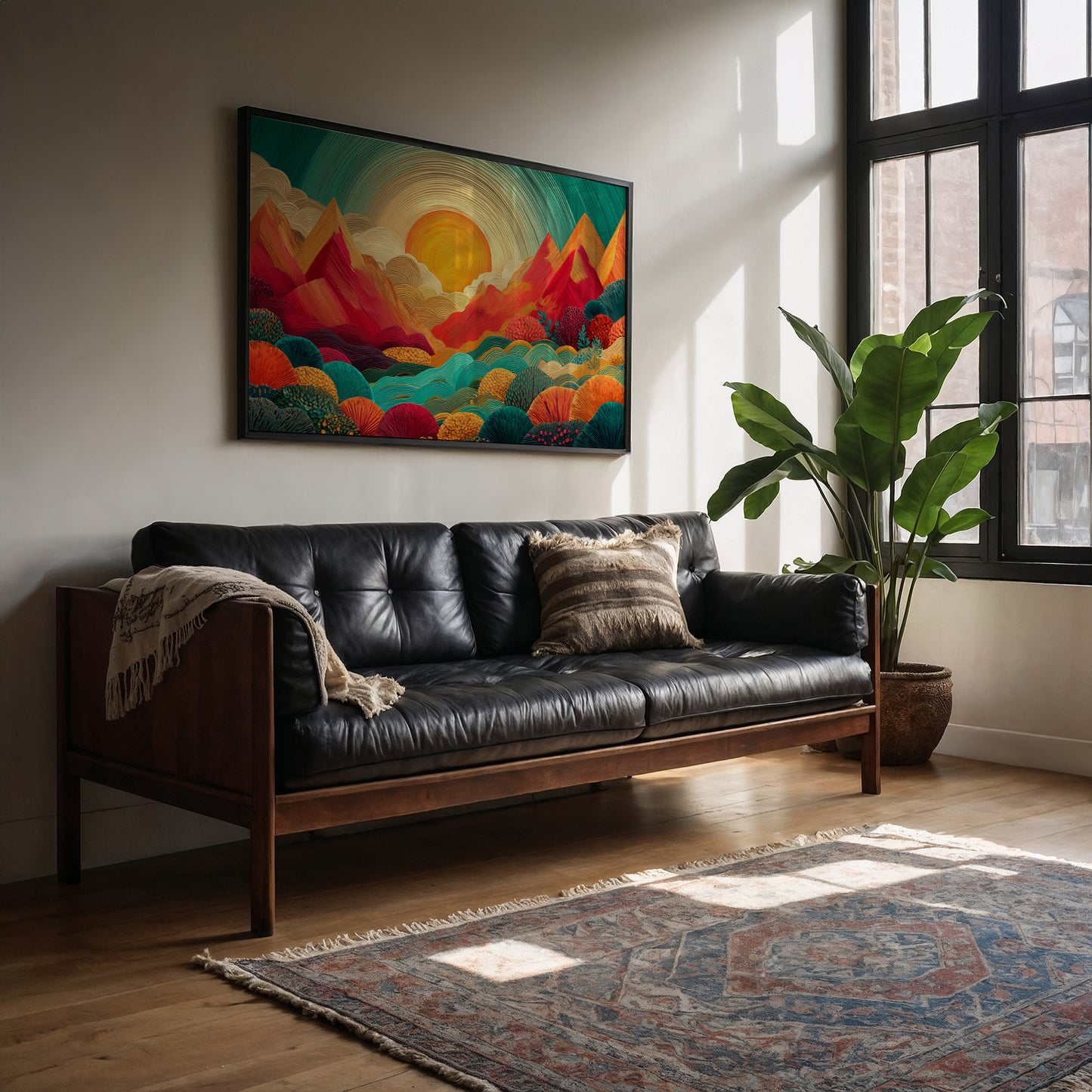 Mountains Dance In Coral Light