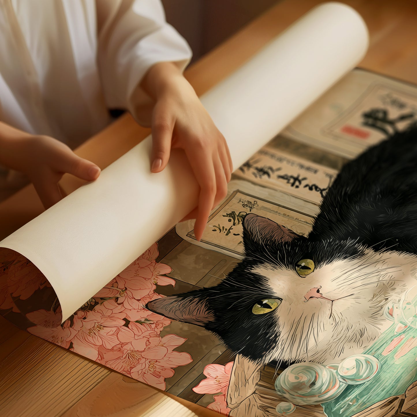 Sake Bath Under Cherry Blossoms
